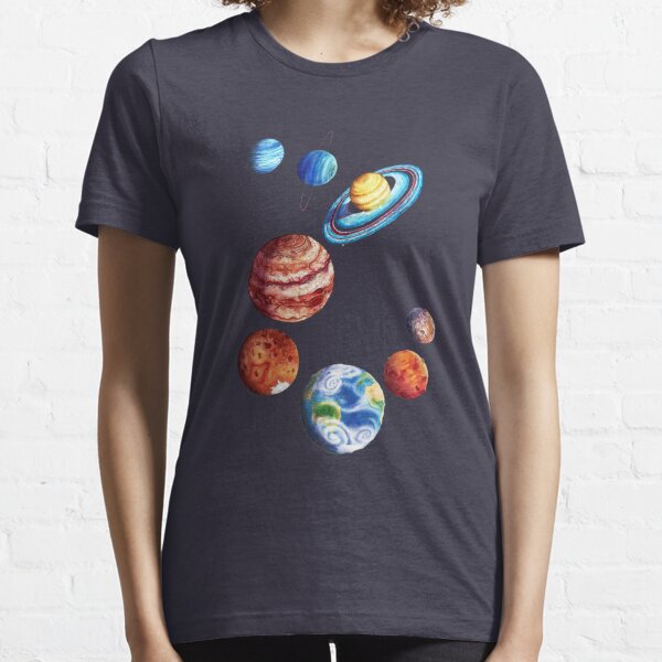 Watercolor Planets Essential T-Shirt