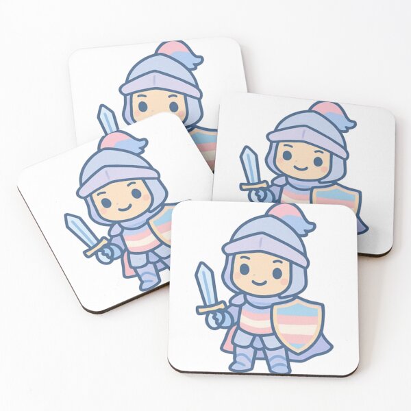 Item preview, Transgender Knight Sticker designed and sold by Weirdlygood.