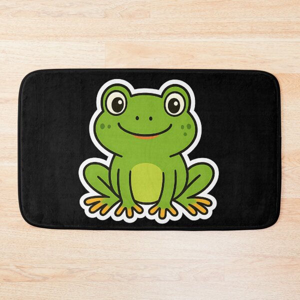 Item preview, Cute Smiling Frog Cartoon Sticker for Kids & Nature Lovers designed and sold by ExploreAura Studio.