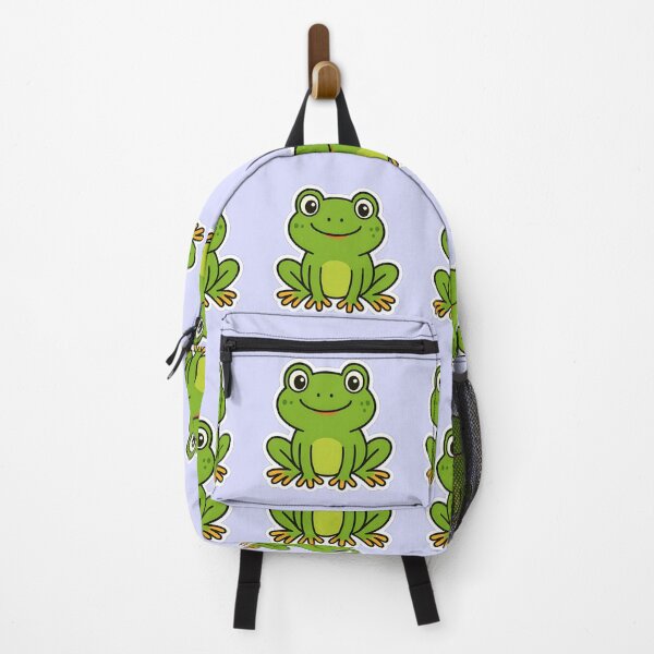 Item preview, Cute Smiling Frog Cartoon Sticker for Kids & Nature Lovers designed and sold by ExploreAura Studio.