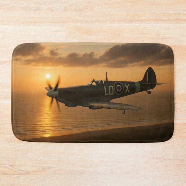 Item preview, Spitfire at Sunset  Supermarine Mk XI Over the Channel Coastline designed and sold by Skyframe Aviation.