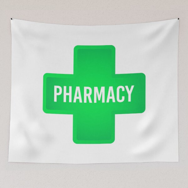 Item preview, Green Pharmacy Plus Shaped Sign designed and sold by SJB8Art.