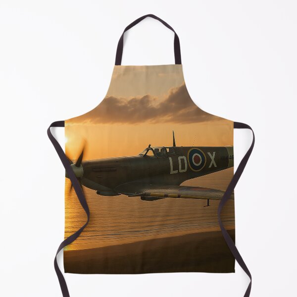 Item preview, Spitfire at Sunset Supermarine Mk XI Over the Channel Coastline designed and sold by Skyframe Aviation.