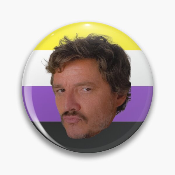 Item preview, Emotional Support Pedro Pascal – Nonbinary Pride Flag Edition designed and sold by LittleMsMorales.