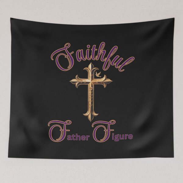 Item preview,   Faithful Father Figure: Christian Dad Cross Art  designed and sold by elynne9.