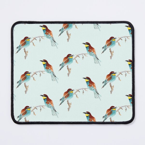 Item preview, Colorful Bee-Eaters Minimalist Bird Art designed and sold by PinkRhinoArt.