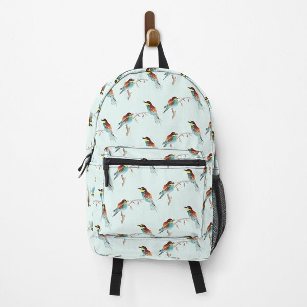 Item preview, Colorful Bee-Eaters Minimalist Bird Art designed and sold by PinkRhinoArt.