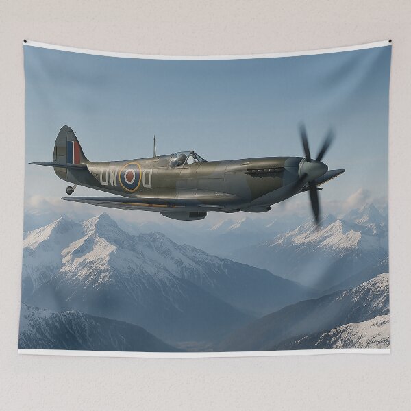 Item preview, Spitfire Over the Alps designed and sold by Skyframe Aviation.