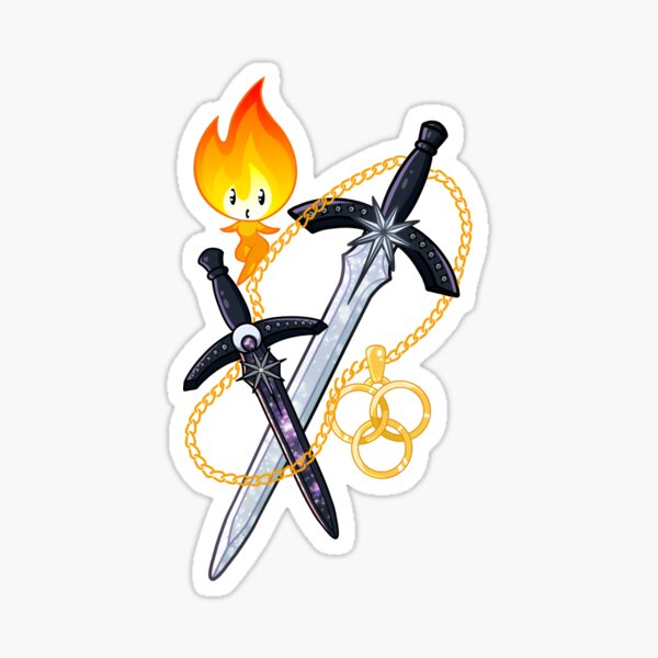 crescent city weapons Sticker
