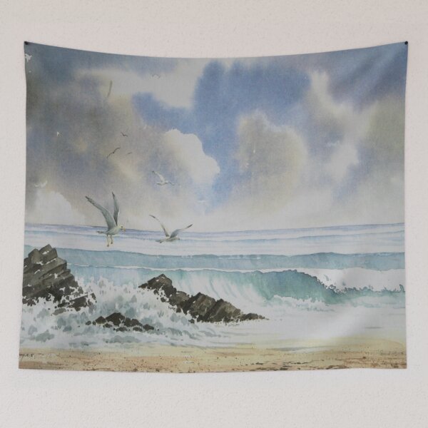 Item preview, The breaking surf designed and sold by artsmeow.