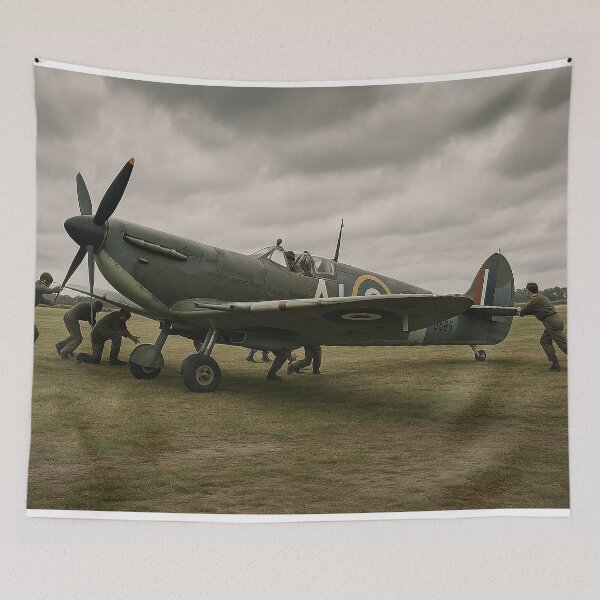 Item preview, Supermarine Spitfire Mk II on English Airfield designed and sold by Skyframe Aviation.