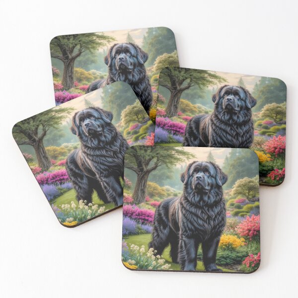 Item preview, Titan Newfoundland Dog Portrait Painting designed and sold by Heart and Soul Studio.