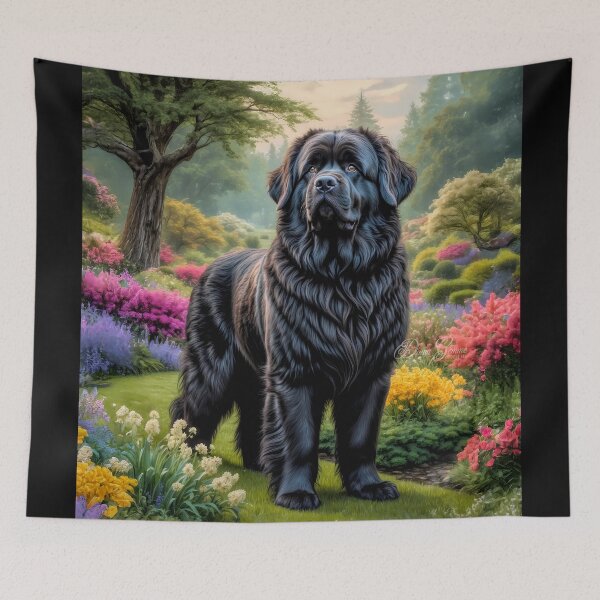 Item preview, Titan Newfoundland Dog Portrait Painting designed and sold by Heart and Soul Studio.