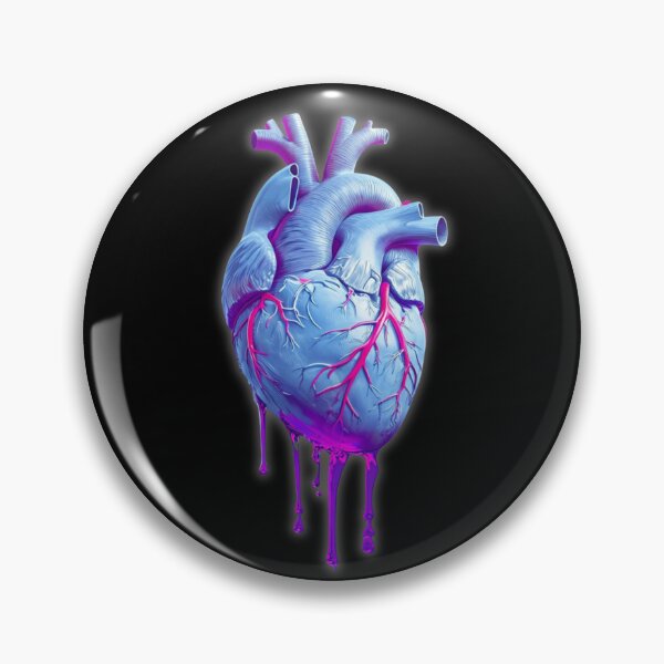 Item preview, Neon Heart – Dripping Anatomical Art designed and sold by MomentumbyOla.