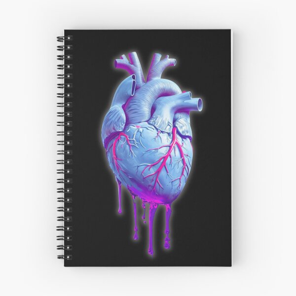 Item preview, Neon Heart – Dripping Anatomical Art designed and sold by MomentumbyOla.