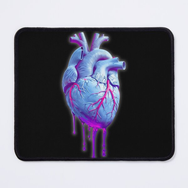 Item preview, Neon Heart – Dripping Anatomical Art designed and sold by MomentumbyOla.