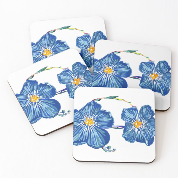 Item preview, Colorado Wildflower Blue Lewis Flax Digital Art  designed and sold by FloresInColor1.