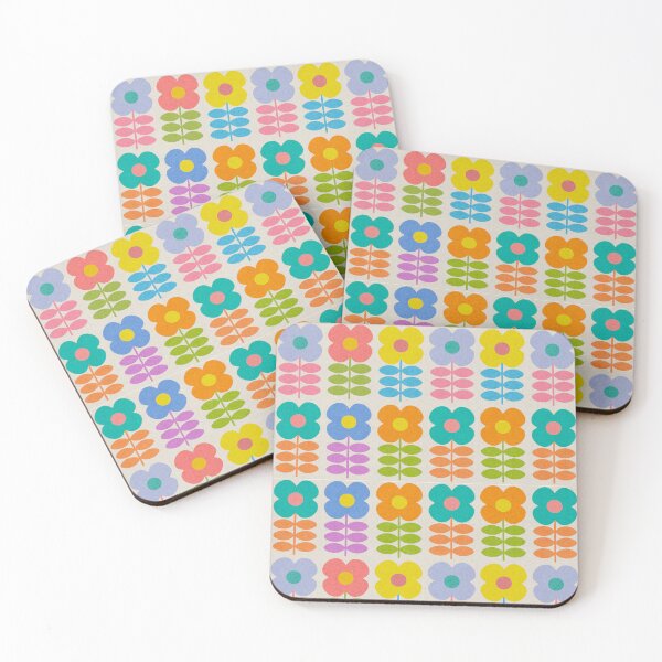 Item preview, Retro flowers 2 designed and sold by Gaëlle Konak Art.