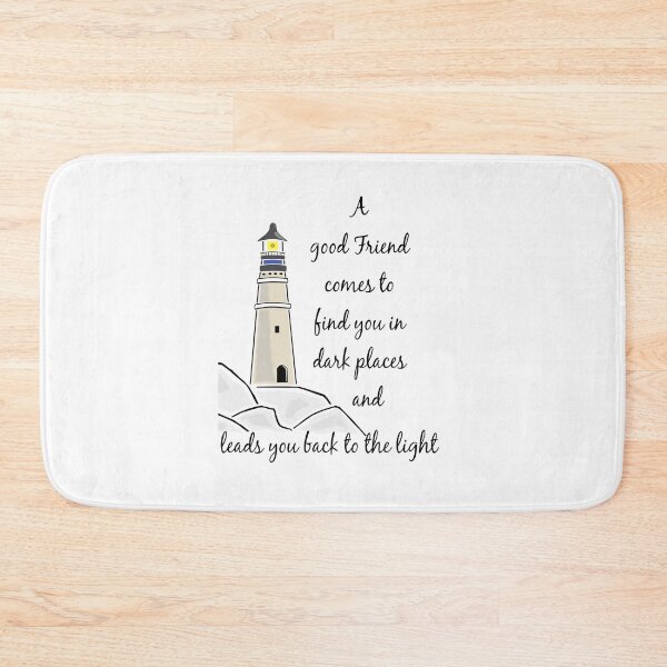 Item preview, Good Friend Leads you to the light Quote designed and sold by countrymouse.