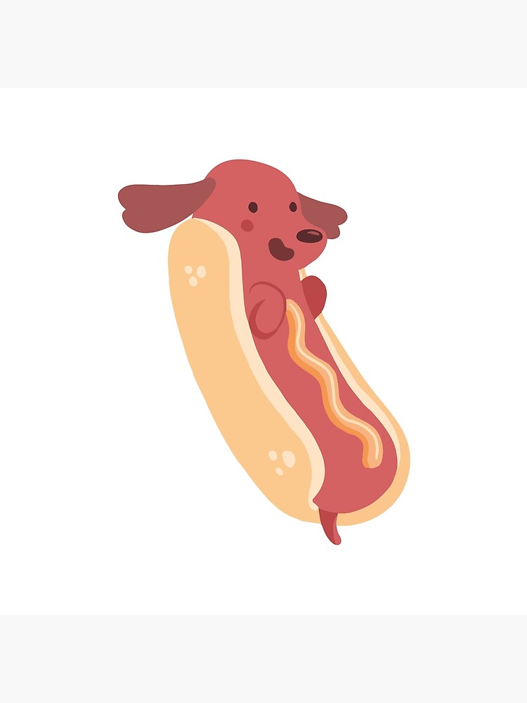 "Hotdog Dachshund Weiner Hot Sausage Dog Cute Cartoon Critter" Floor