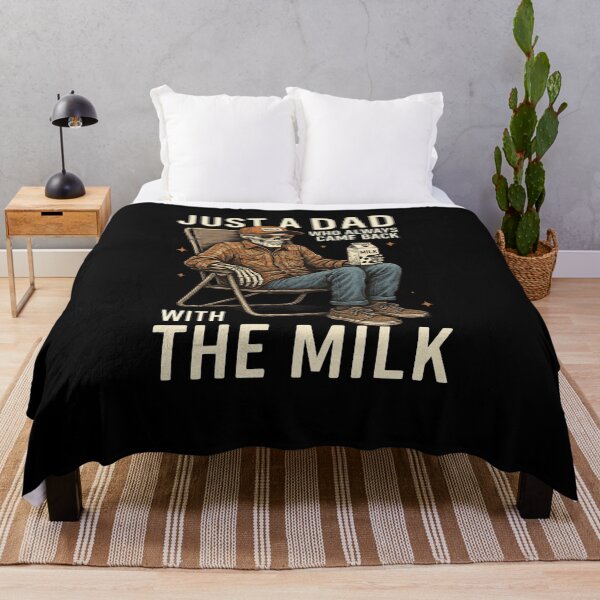 Item preview, Just A Dad Who Always Came Back With The Milk,Skeleton Dad, Fatherhood,Funny Fathers Day,Dad Joke, Daddy designed and sold by Orvista.