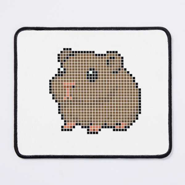 Item preview, Pixeled guinea pig (chocolate) designed and sold by Brain Fart Buffet.