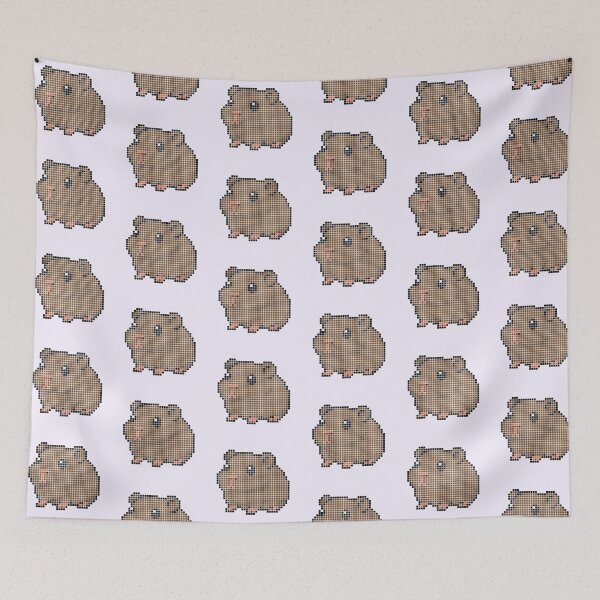 Item preview, Pixeled guinea pig (chocolate) designed and sold by Brain Fart Buffet.