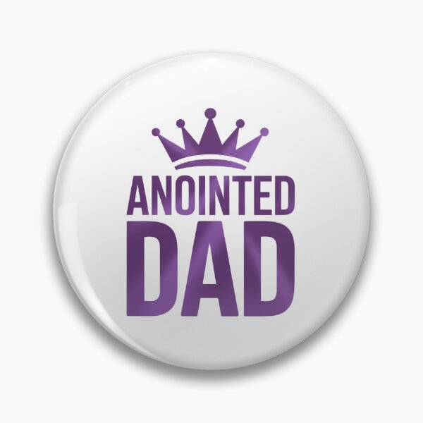 Item preview, Anointed Dad Art: Bold Christian Graphic With Crown designed and sold by elynne9.