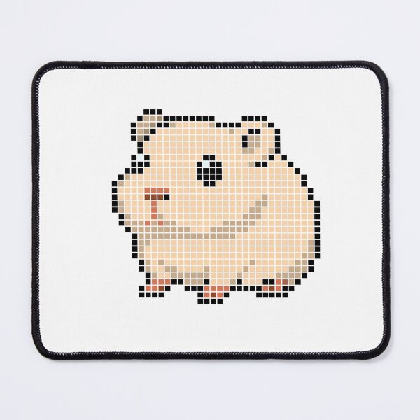Item preview, Pixeled guinea pig (cream) designed and sold by Brain Fart Buffet.