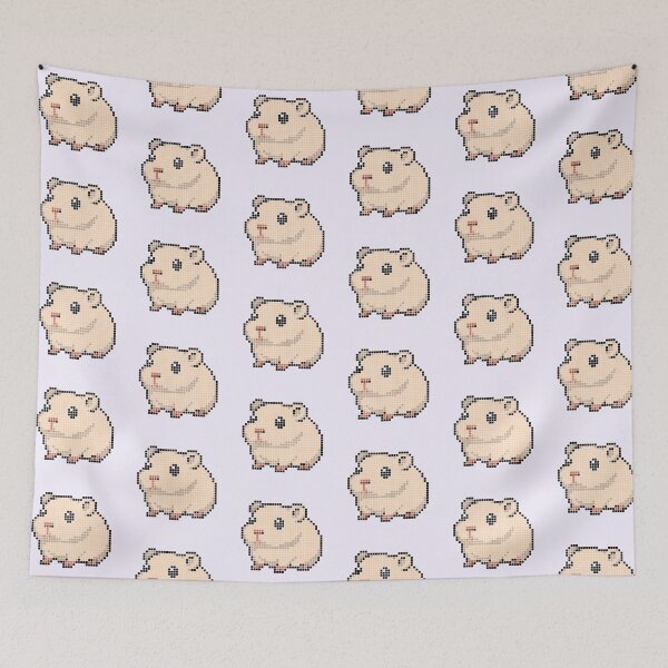 Item preview, Pixeled guinea pig (cream) designed and sold by Brain Fart Buffet.