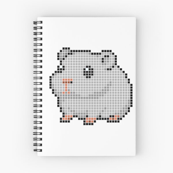 Item preview, Pixeled guinea pig (silver) designed and sold by Brain Fart Buffet.