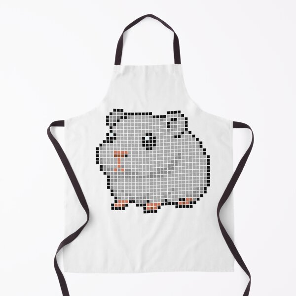 Item preview, Pixeled guinea pig (silver) designed and sold by Brain Fart Buffet.