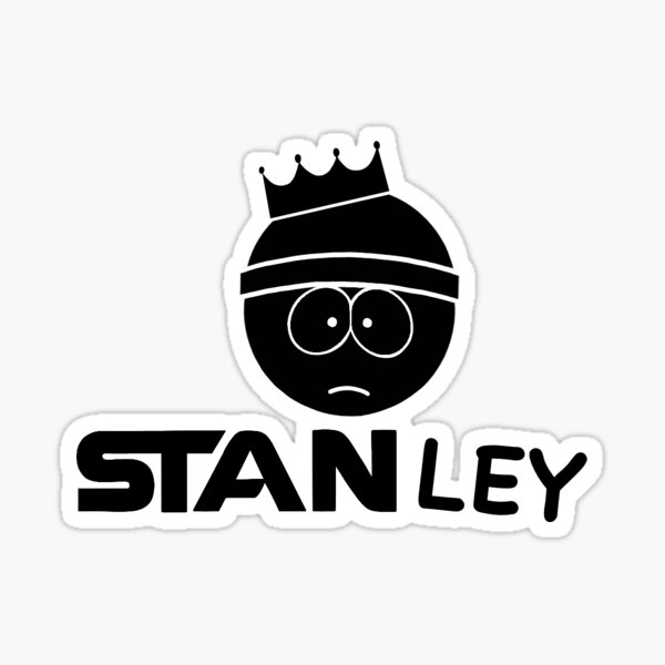 Item preview, Stan Water bottle Sticker (black) designed and sold by DasiyHeadDesign.