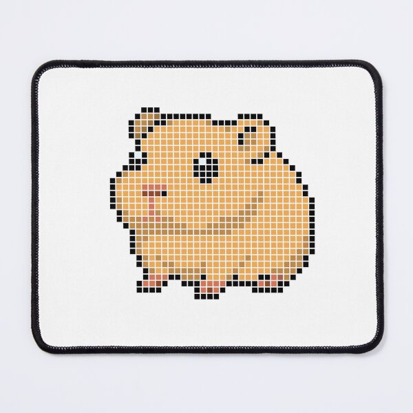 Item preview, Pixeled guinea pig (gold) designed and sold by Brain Fart Buffet.
