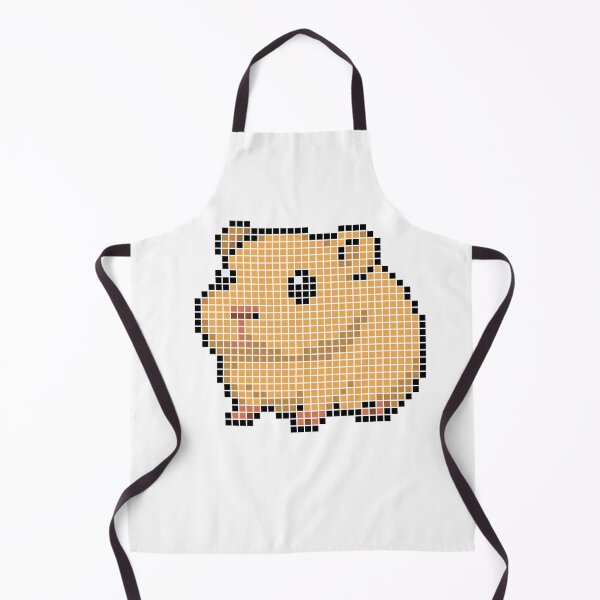 Item preview, Pixeled guinea pig (gold) designed and sold by Brain Fart Buffet.
