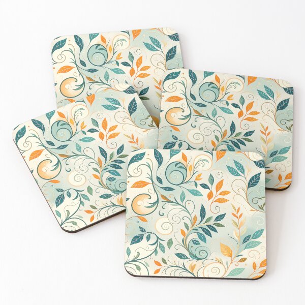 Item preview, Whimsical Swirls Pattern designed and sold by ArtFactoryAI.