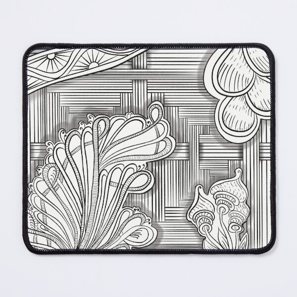 Item preview, Zentangle Drawing Black and White designed and sold by HydrangeaDelMar.