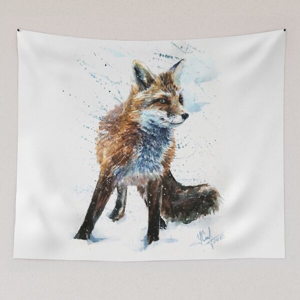 Item preview, Fox, animals, watercolor, wild, illustration, wildlife, kostart designed and sold by Kostart.