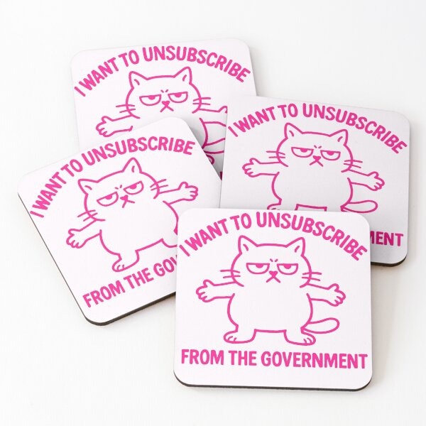 Item preview,  Unsubscribe From the Government Angry Cat designed and sold by lea-lani.