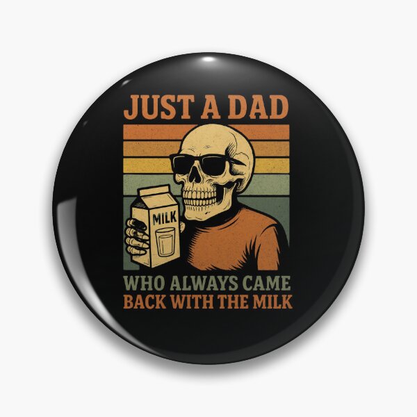 Item preview, Just A Dad Who Always Came Back With The Milk,Retro Dad,Funny Dad,Dad Joke,Skeleton Fatherhood ,Father's Day Gift  designed and sold by Orvista.