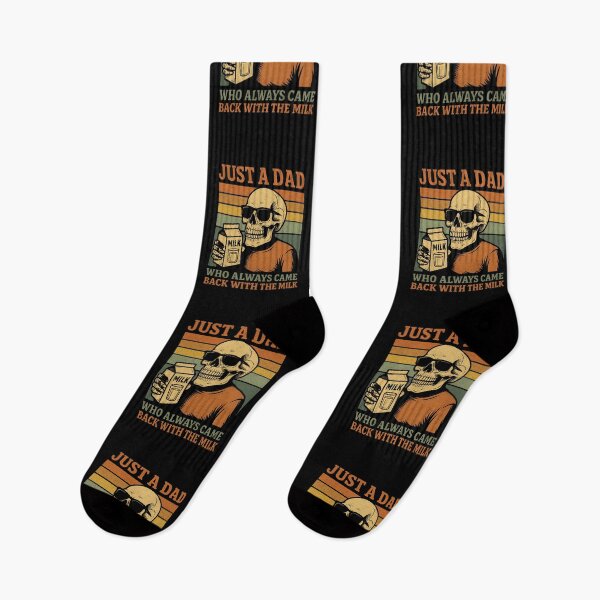 Item preview, Just A Dad Who Always Came Back With The Milk,Retro Dad,Funny Dad,Dad Joke,Skeleton Fatherhood ,Father's Day Gift  designed and sold by Orvista.