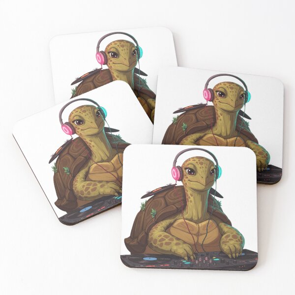 Item preview, Tortue Tempo – The Shell-Spinning DJ Turtle designed and sold by Dead Pixel Club.