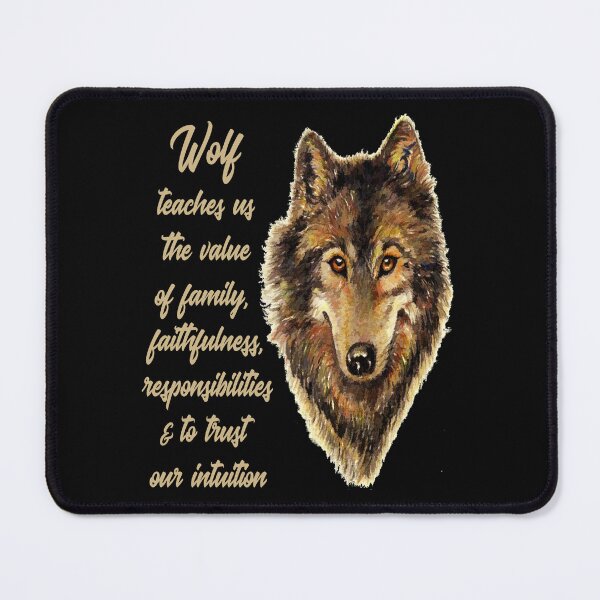 Item preview, Wolf Totem Animal Spirit Guide for Inspiration designed and sold by countrymouse.