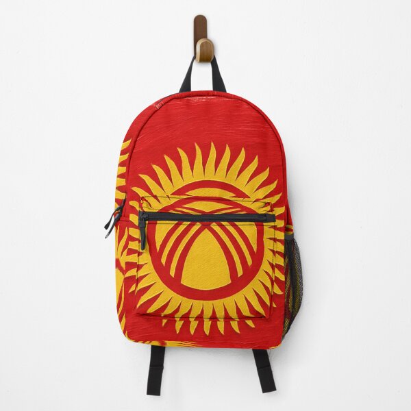 Item preview, Kyrgyzstan Flag – Brushstroke Texture Art designed and sold by PrometheusStyle.