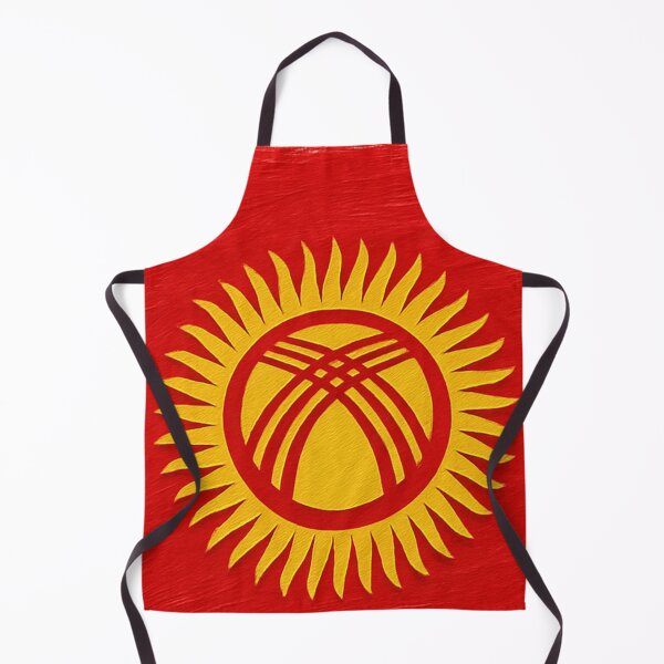 Item preview, Kyrgyzstan Flag – Brushstroke Texture Art designed and sold by PrometheusStyle.