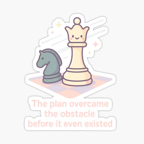Item preview, Strategic Victory - Minimal Chess Motivation Art designed and sold by ShadoWear.