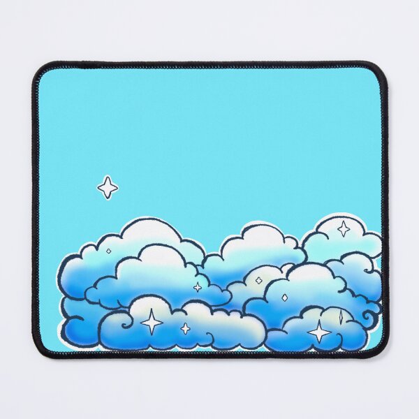 Item preview, Blue chibi clouds designed and sold by DarkRoastDragon.
