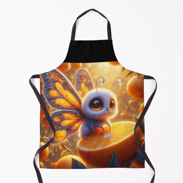 Item preview, Fluffy Creature Orange Butterfly in Otange Orchard designed and sold by EmeraldeaArt.