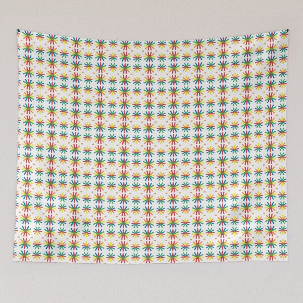 Item preview, minimal rainbow colorful seamless repeat pattern designed and sold by Abrahamjrnd.
