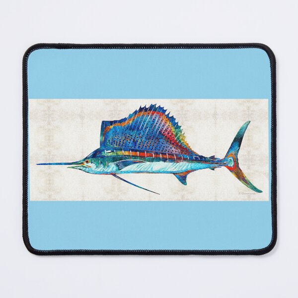 Item preview, Colorful Sailfish Fish Art designed and sold by Sharon Cummings Art.